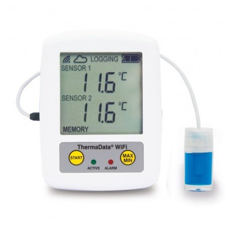 WiFi Logger ThermaData Pharm TD1F - two channel thermistor logger