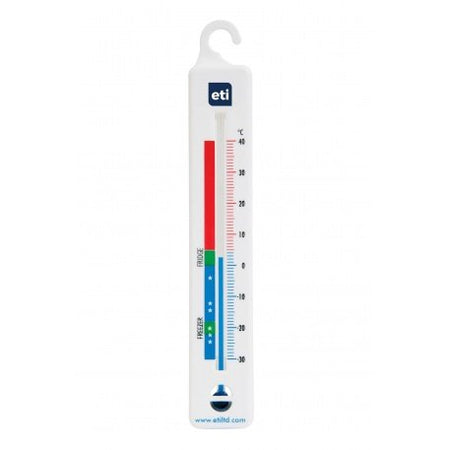 vertical spirit-filled fridge thermometer