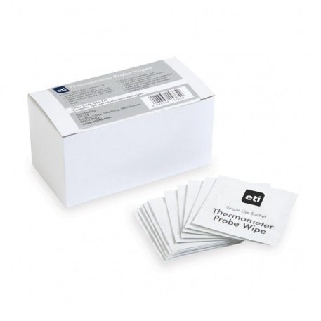 Carton of 100 single sachet probe wipes